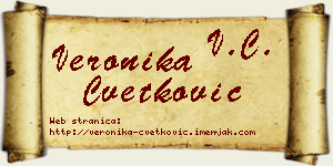 Veronika Cvetković vizit kartica
